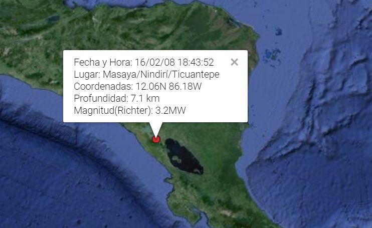 Registran sismo en Masaya, Nindirí y Ticuantepe - La Prensa (Nicaragua)