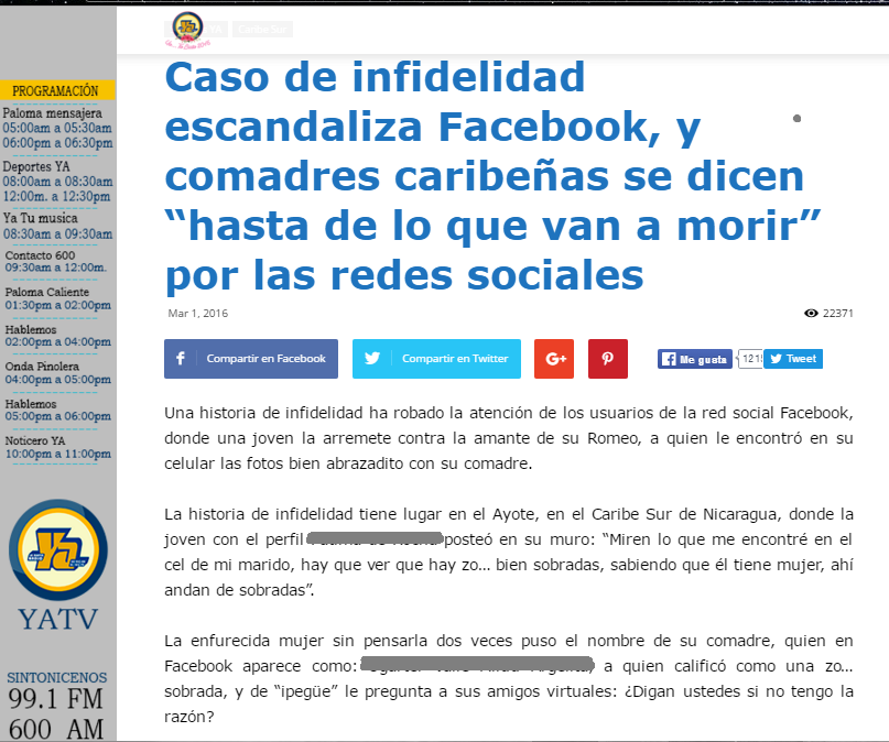 Nicaragua Desnudos Sin Control En Internet La Prensa