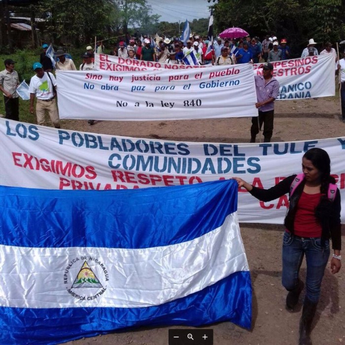 Campesinos marchan contra el Canal en El Tule y Altagracia - La Prensa (Nicaragua)